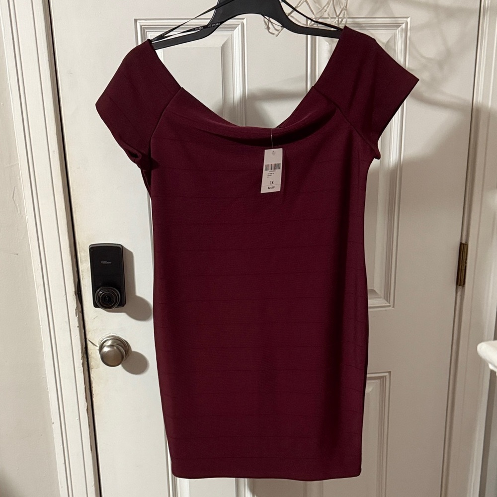 Forever 21 Burgundy Mini Dress